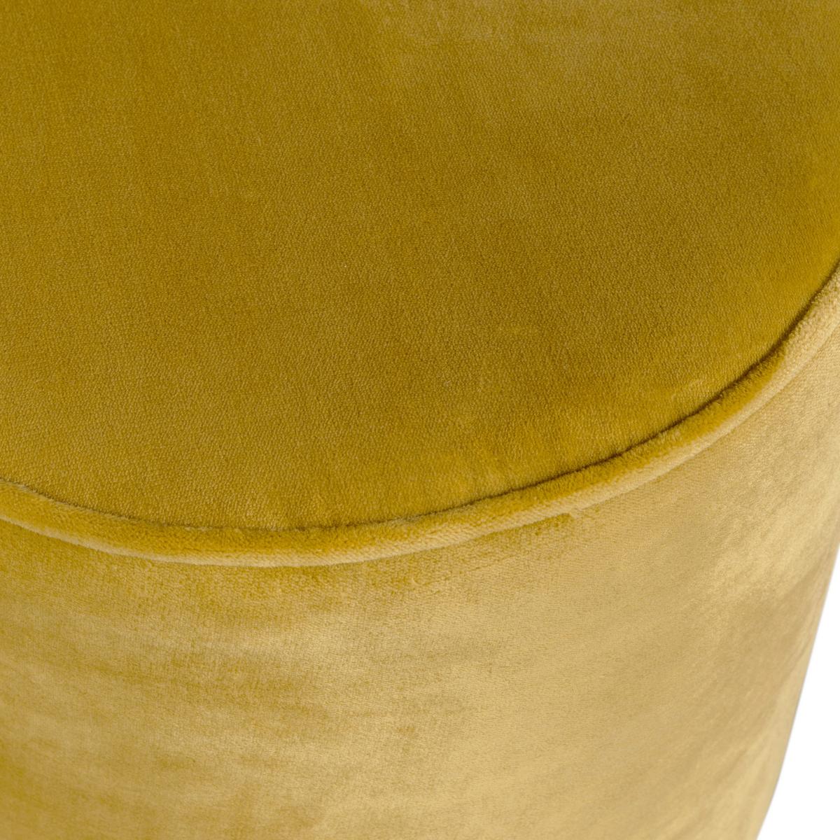 Hocker Sara Gelb B: 60cm - Gelb, Design, Textil (60/36/60cm) - Livetastic