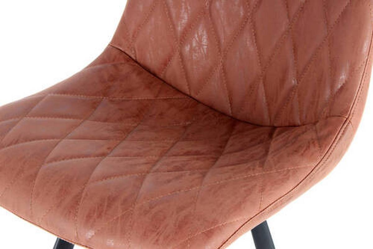 Sada barových židlí tmavě hnědá - tmavě hnědá/černá, Design, kov/dřevo (47,5/107/57,5cm)