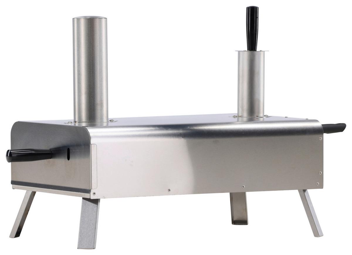 Pizzaofen Digos Silberfarben - Silberfarben, KONVENTIONELL, Metall (85.8/49.9/37cm) - Gardenson