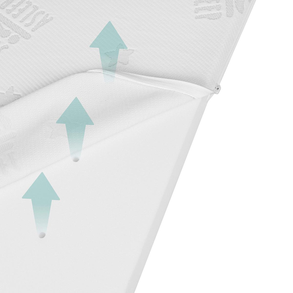 Babybettmatratze weiß AIR BALANCE EASY - Weiß, Basics, Textil (60/9/120cm) - Roba