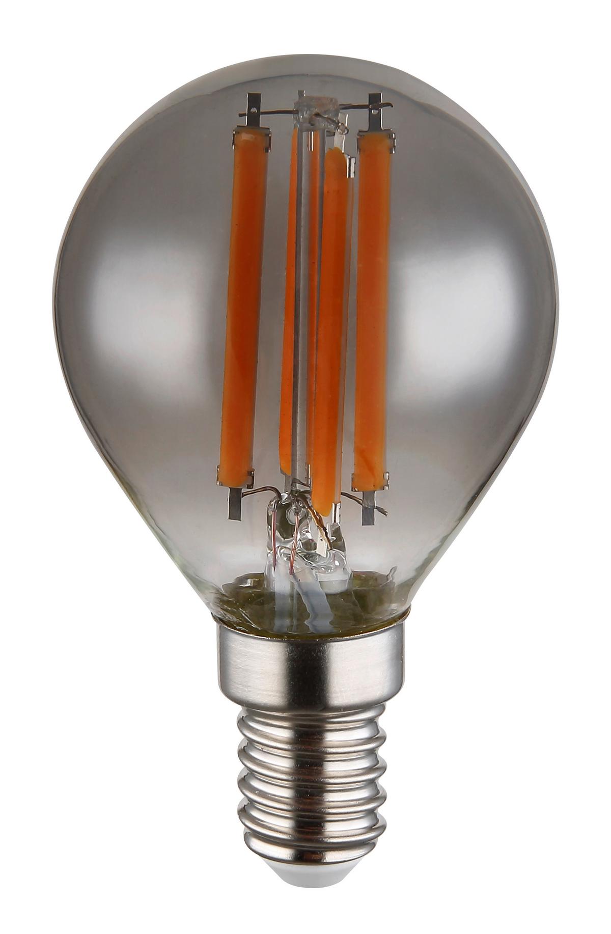 LED žárovka 6 Watt, E14 ILLU - bílá/barvy stříbra, kov/plast (4,5/7,8cm) - Globo