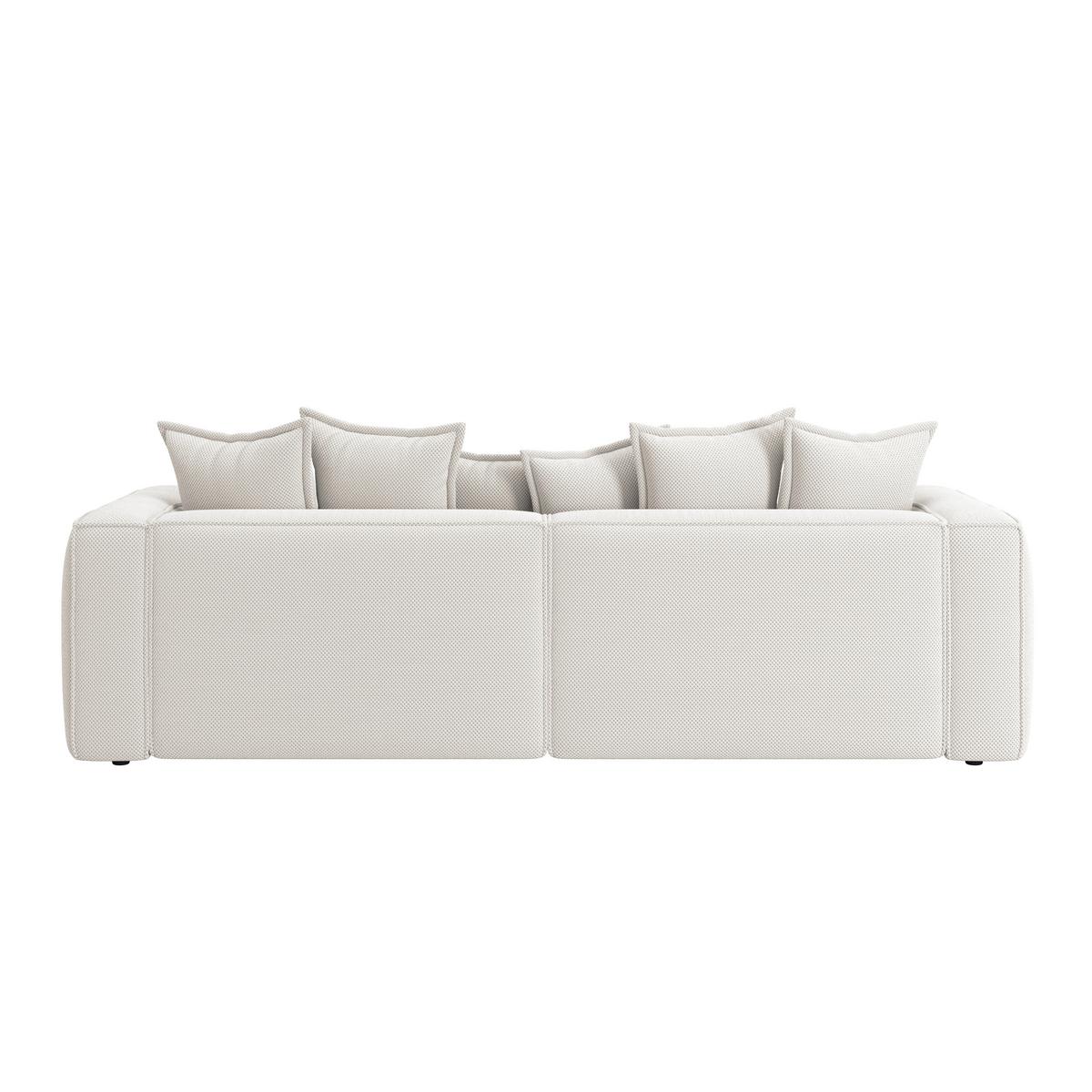 Bigsofa Cowboy - Creme/Schwarz, MODERN, Textil (280/72/109cm)