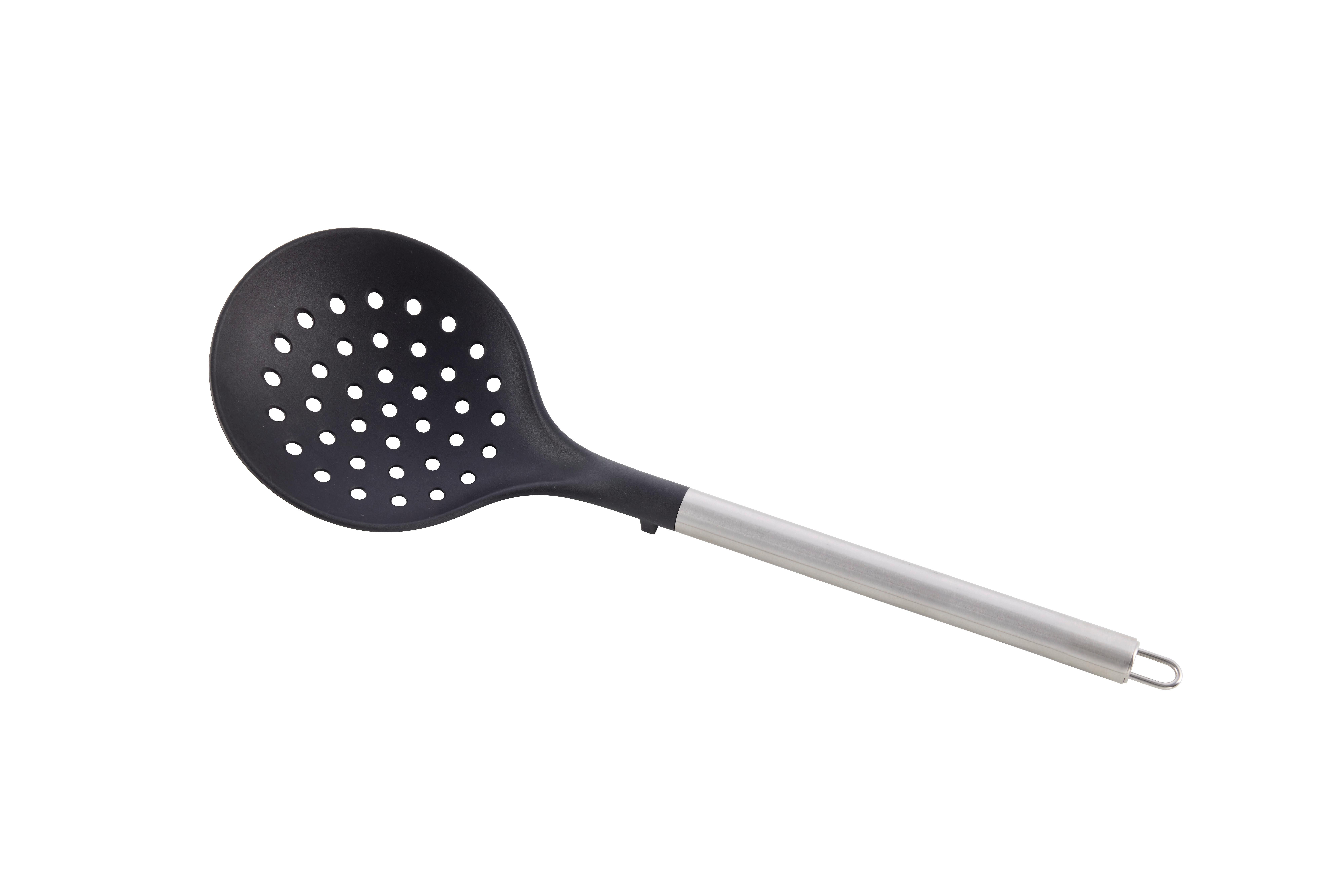 Naberačka s otvormi na cedenie ABSEIHLÖFFEL 300738 - čierna/strieborná, Konventionell, kov/plast (11,4/35cm) - Mömax