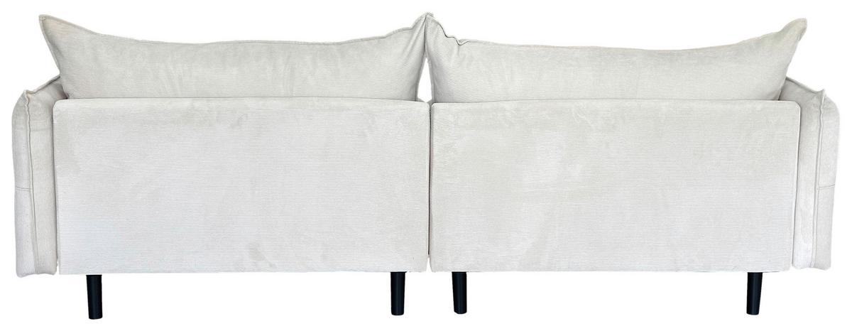 2-sitzer-sofa Sing Creme - Creme/Schwarz, Design, Textil (262/91/115cm) - MID.YOU