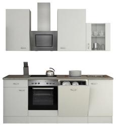 Kompakte Anordnung von Spüle und Kochbereich Kleine Küche für die WG