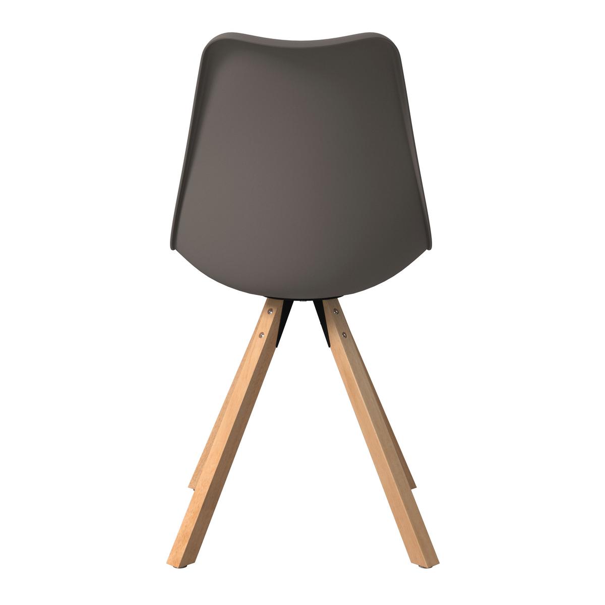 STOLIČKA LILLY 2 SIVÁ - sivá/prírodná farba, Modern, drevo/textil (48,5/84/55cm) - Based