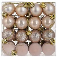 Vianočná guľa 32 ks - šampanská, Konventionell, plast (3cm) - Mömax