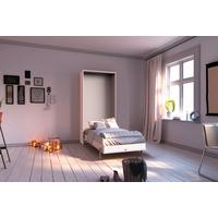 Schrankbett mit Lattenrost 90x200 Juist, Weiß - Weiß, KONVENTIONELL, Holz/Holzwerkstoff (90/200cm) - MID.YOU