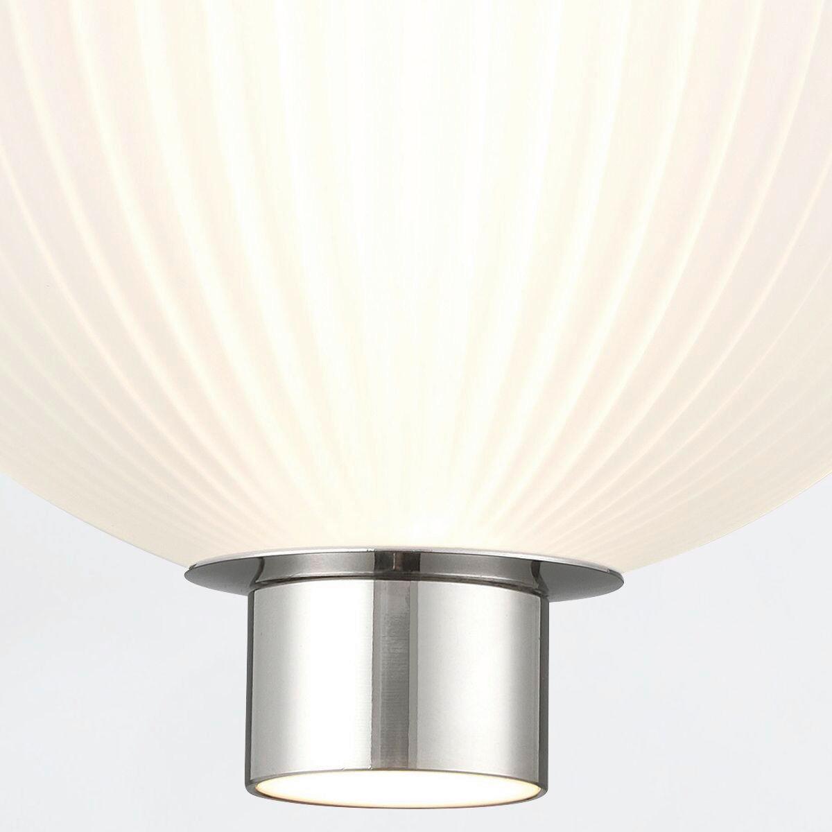 Led Függeszték Qn-Palmas-2mp-Pn - nikkelszínű, Konventionell, üveg/fém (15,2/47,5cm) - Elstead Lighting