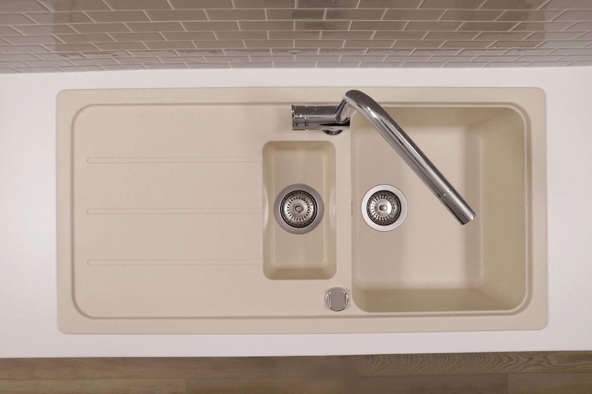Spüle Austin Creme B: 100 cm - Creme, Design, Stein (100/20/50cm) - Respekta