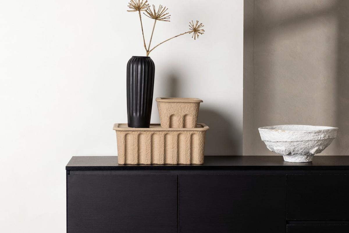 Sideboard Corpus - Schwarz, Design, Holzwerkstoff/Metall (135/56/40cm) - Livetastic