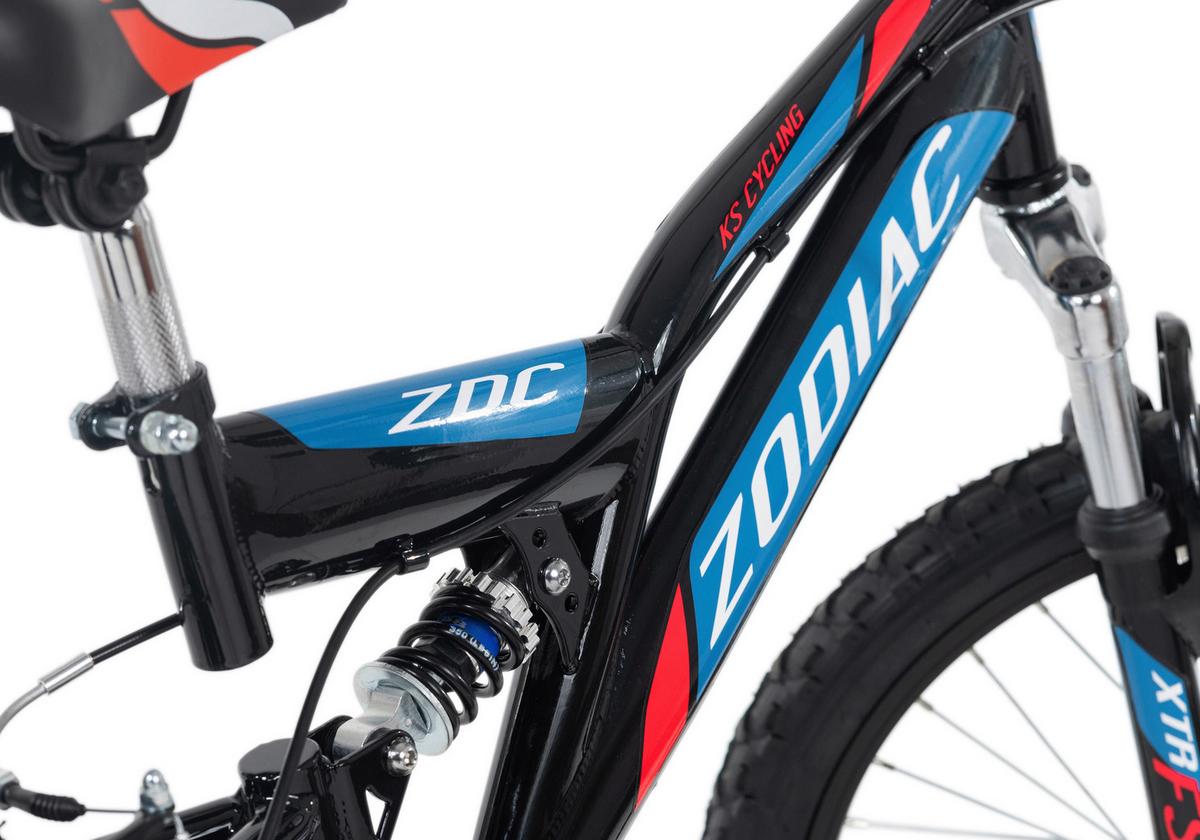 Kinderfahrrad 20 Zoll Zodiac 6 Gänge - Blau/Rot, Basics, Metall (180/70/80cm) - KS Cycling