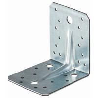 Winkelverbinder BxL: 90x105 mm Alufarben aus Stahl verzinkt - Alufarben, KONVENTIONELL, Metall (9/10,5cm)