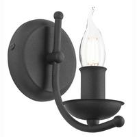 Wandleuchte 44132 Lucy - Schwarz Hochglanz, KONVENTIONELL, Metall (17/18cm)