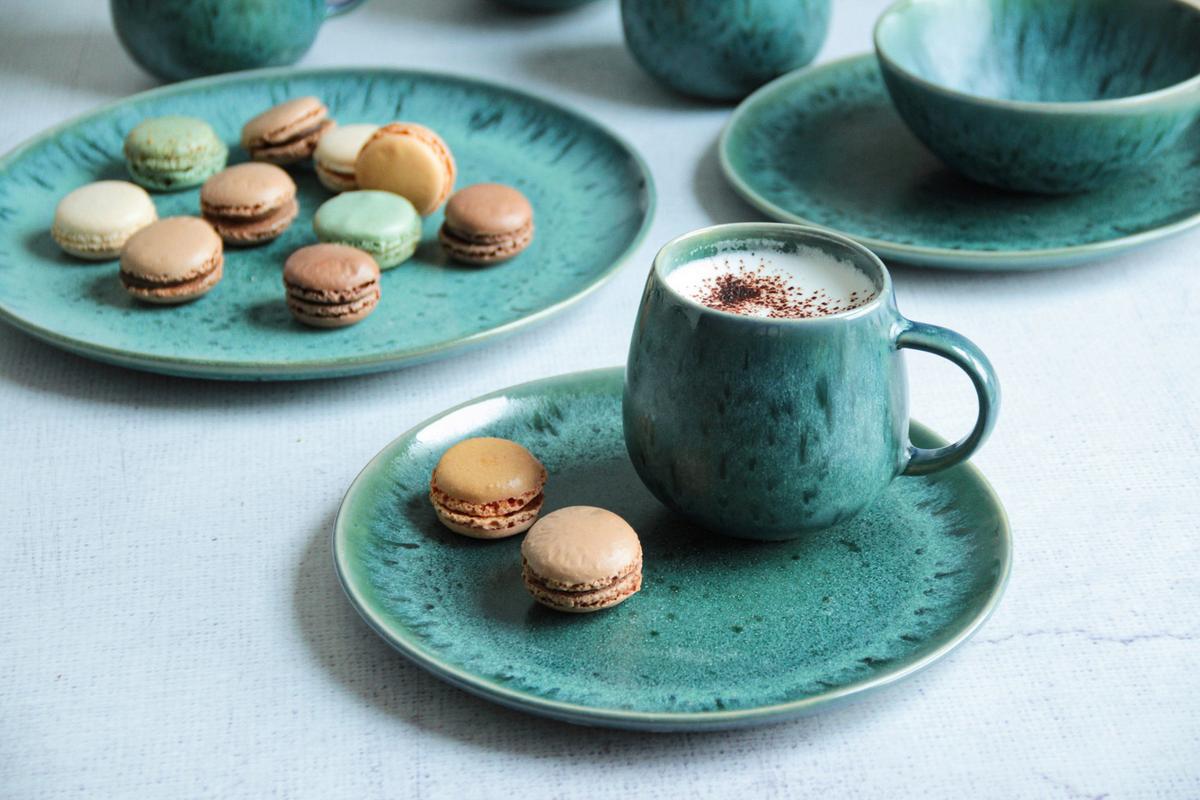 Frühstücksset Carellia Blau, 12-teilig - Blau, Trend, Keramik - Mäser