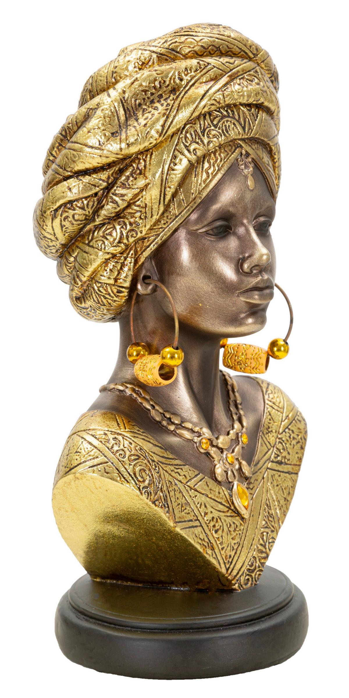 Skulptur Nairobi Statue Multicolor B: 15 cm - Multicolor, Basics, Kunststoff (15/28/12cm)