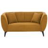 2-Sitzer-Sofa Colori Goldfarben, Rücken Echt - Goldfarben/Schwarz, MODERN, Textil (172/83/88cm) - MID.YOU