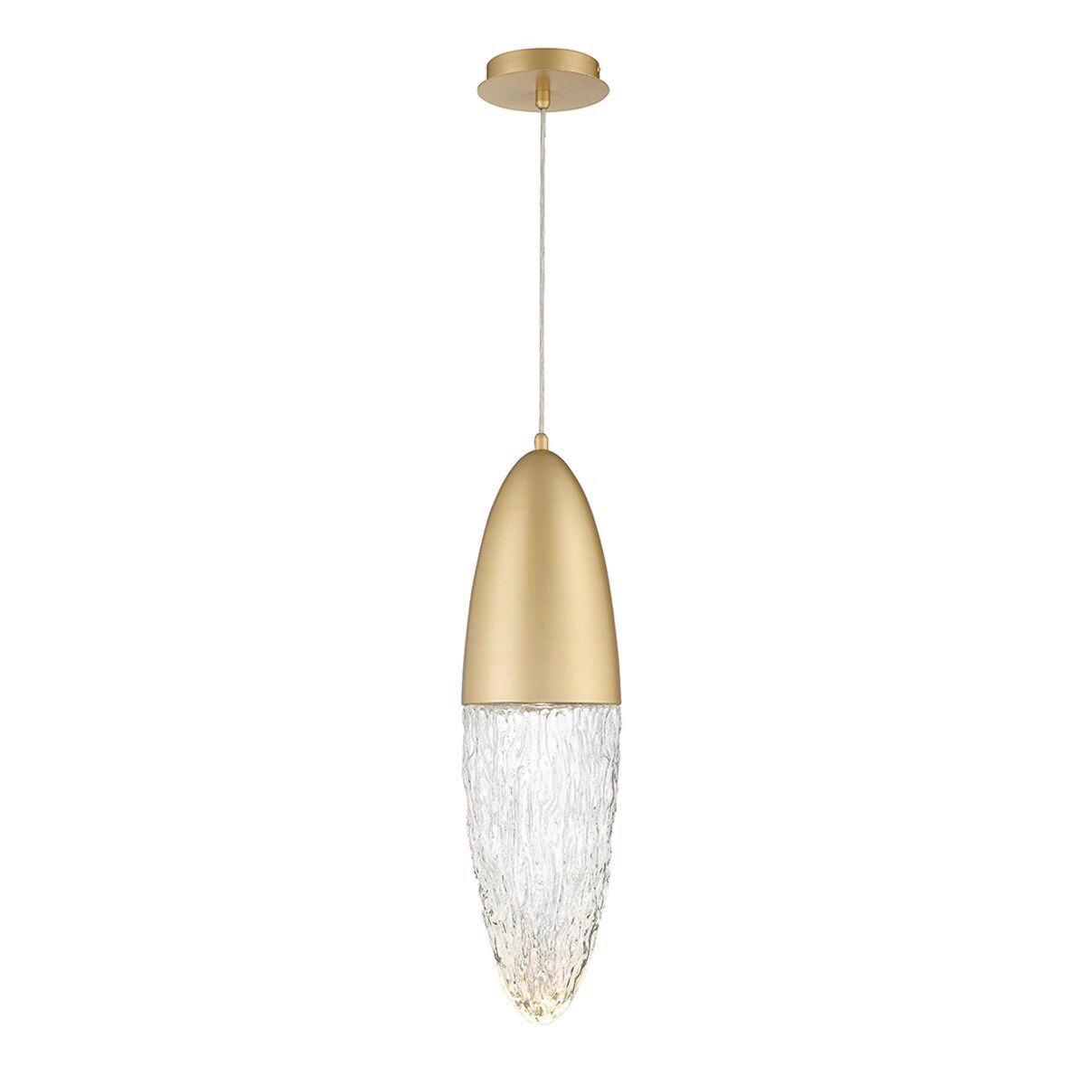 Függeszték Qn-Ecrou-1p-Bg - aranyszínű, Konventionell, üveg/fém (70/16,5/70cm) - Elstead Lighting