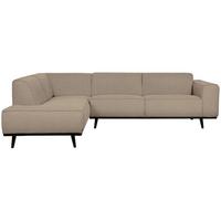 ECKSOFA Statement Beige S: 210x274cm - Beige/Schwarz, Design, Textil (210/274cm) - Livetastic