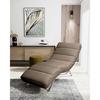 Relaxliege Swing Silver Braun B: 65 cm - Silberfarben/Braun, Design, Textil (65/65-95/171cm) - Livetastic