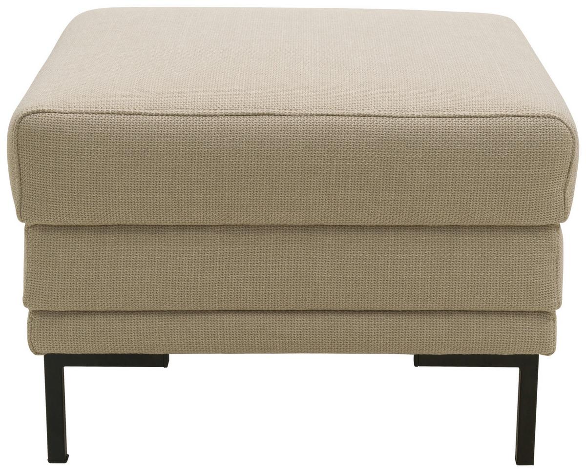 Hocker Looks Vii - Beige/Schwarz, Design, Textil (55/45/55cm) - LOOKS by W.Joop