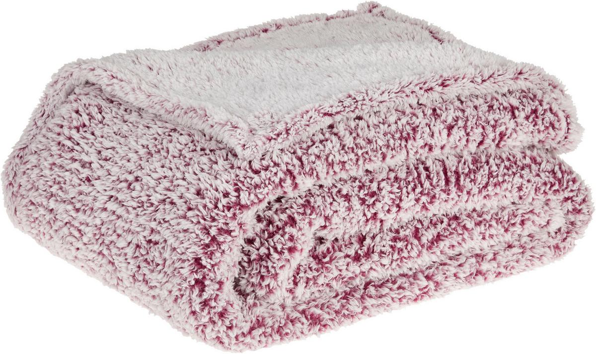 Kuscheldecke Carlotta - Beere, MODERN, Textil (150/200cm) - Luca Bessoni