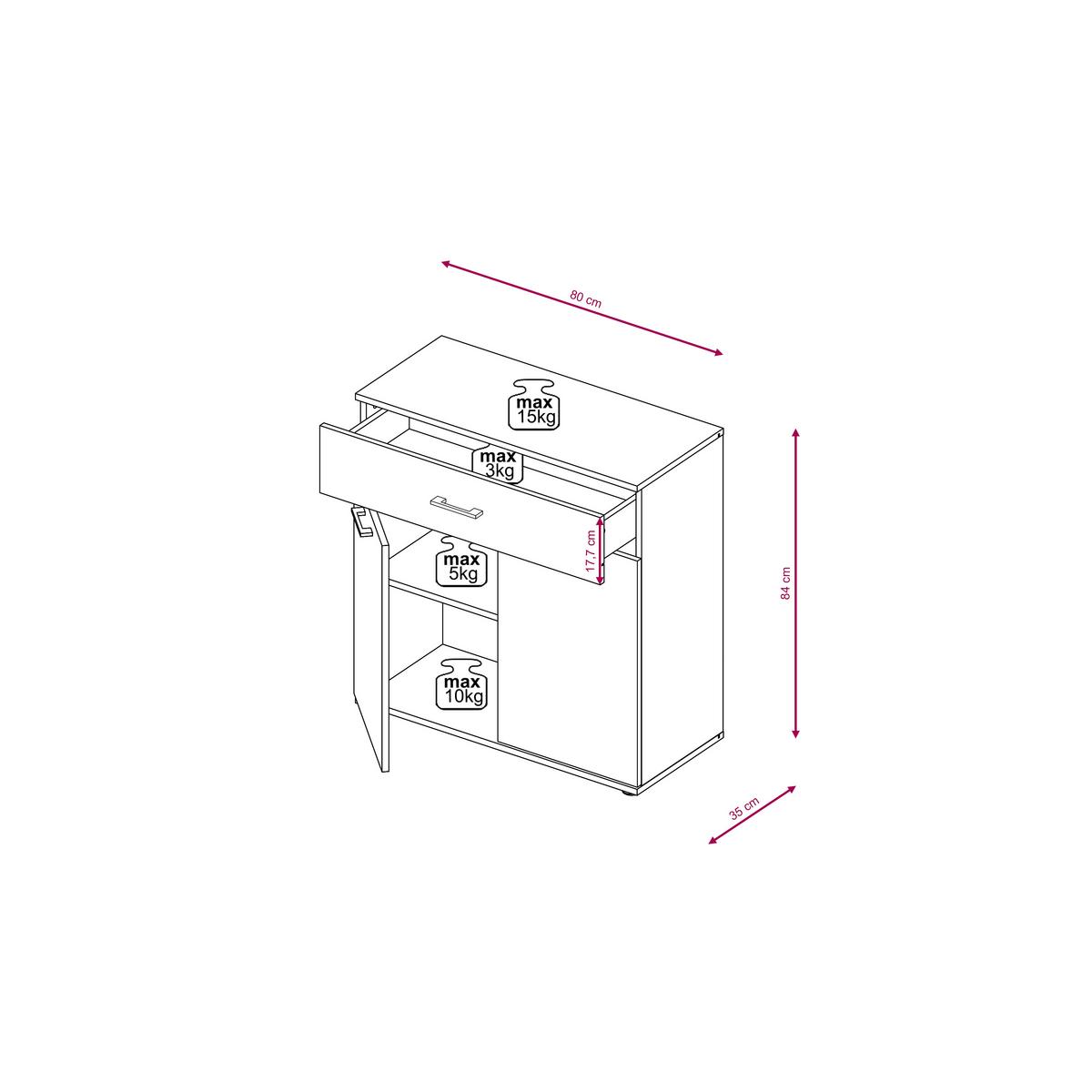 Šatna Greta, kašmír - kašmírová, Konvenční, kompozitní dřevo (220/191/35cm)