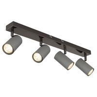 Strahler 57911-4s - Schwarzchrom/Grau, Design, Metall (56/10/12cm) - Globo