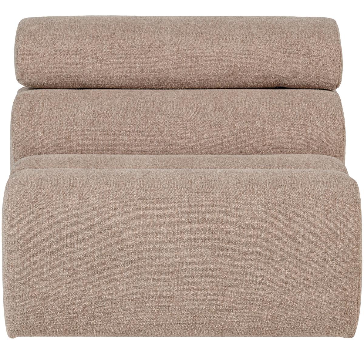 Sofaelement Novi Taupe B: 82cm - Taupe/Schwarz, Design, Textil (82/86/113cm) - Livetastic