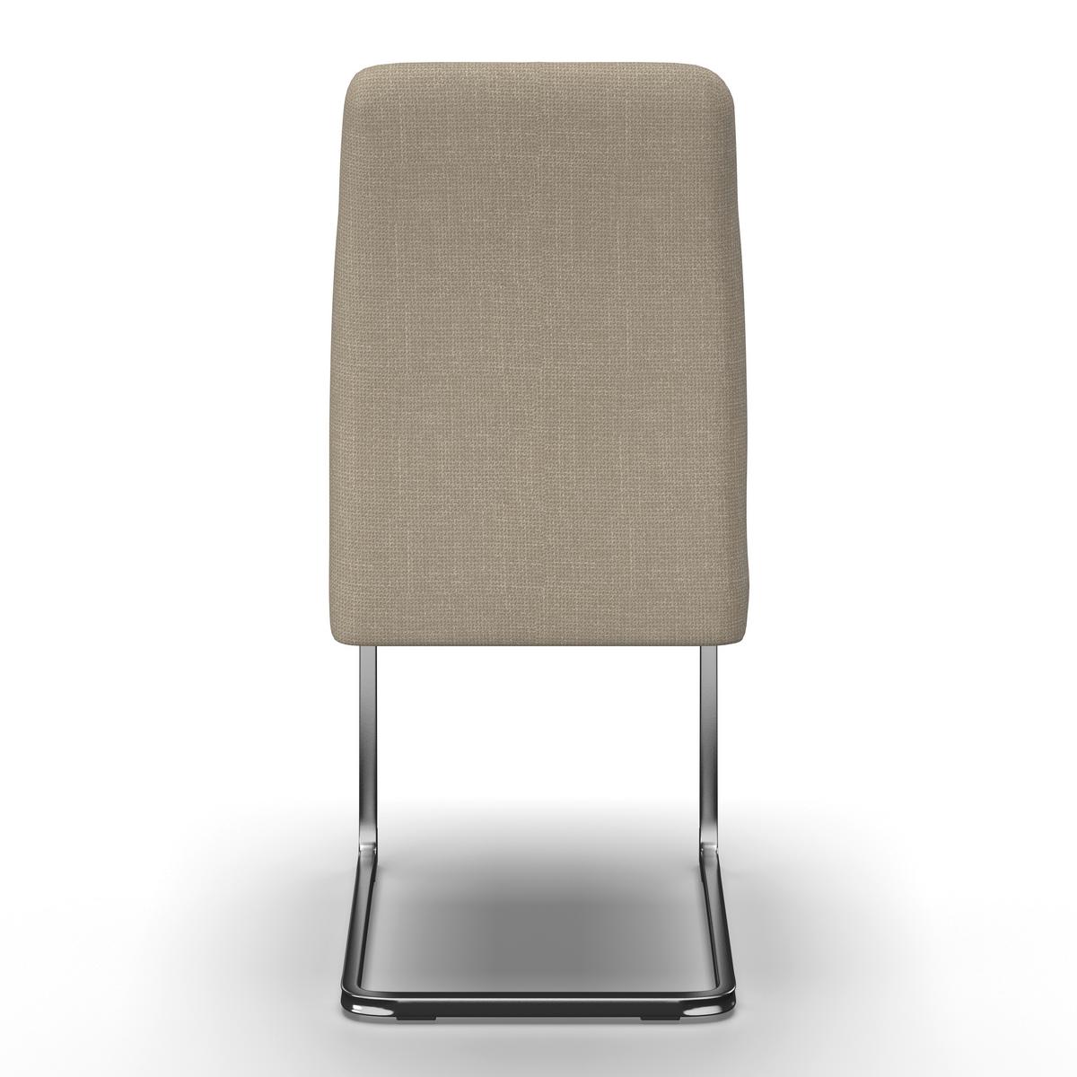 HOUPACÍ ŽIDLE LUCIE - krémová/barvy niklu, Moderní, kov/textil (43/99/60cm) - Bessagi Home