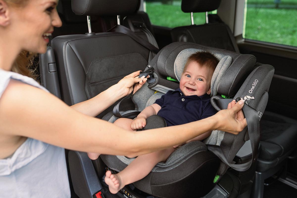 Reboarder-kindersitz One360 S - Schwarz, Basics, Kunststoff/Textil (43/58/48cm) - Osann