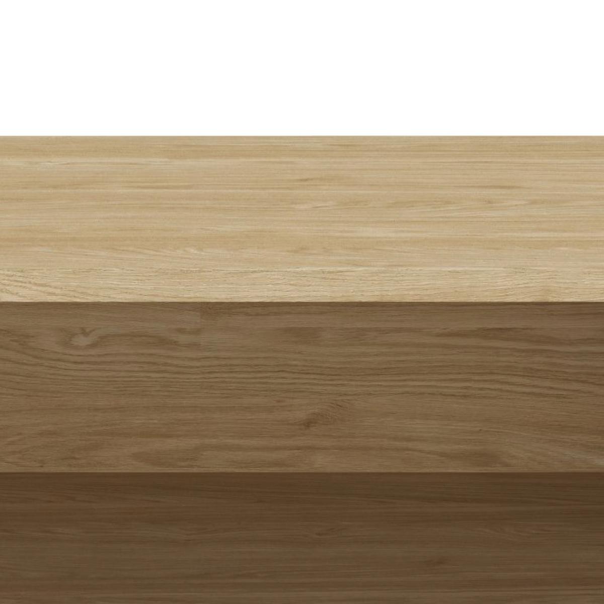Regal Unit Elements Mini B: ca. 91,2 cm Eichefarben - Eichefarben/Schwarz, MODERN, Holzwerkstoff (91,2/44,8/40cm) - Ondega