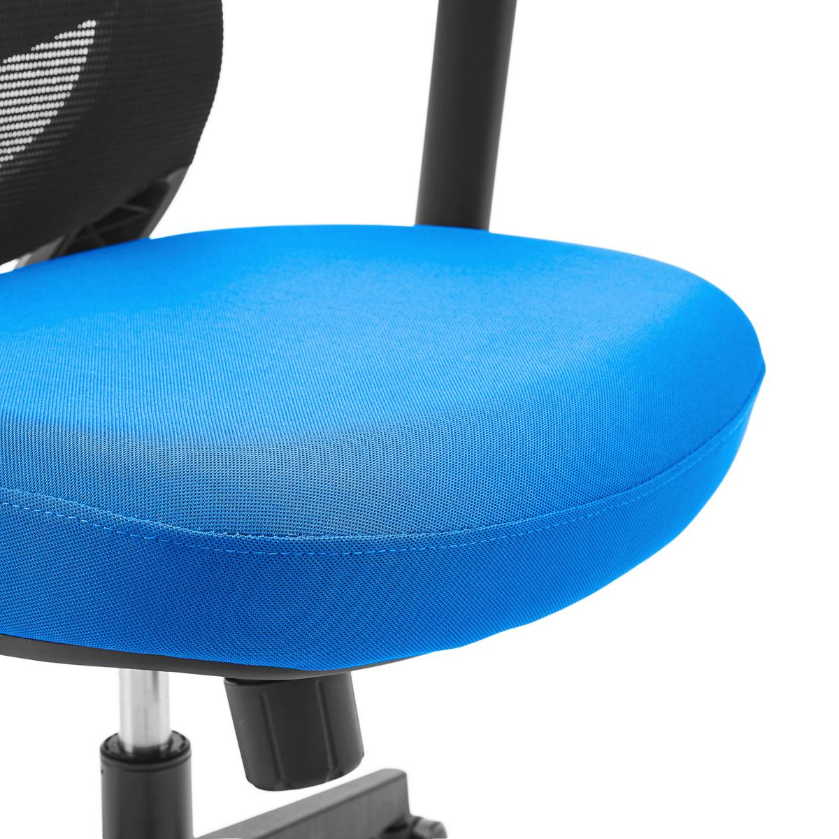 DREHSTUHL Sedito Blau/Schwarz B: 70cm - Blau/Schwarz, MODERN, Kunststoff/Textil (70/112/61cm) - MID.YOU