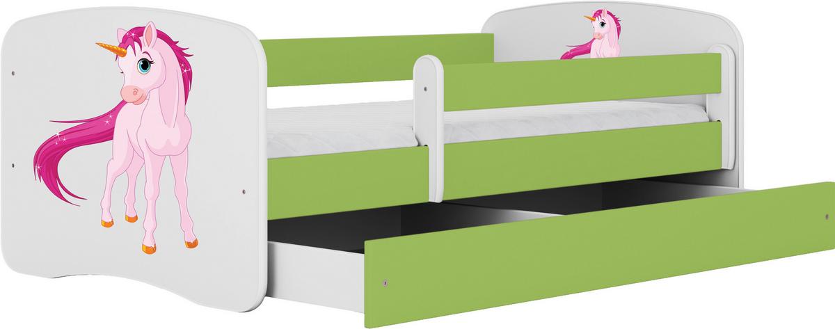 Kinder-/Juniorbett Babydreams Inkl. Matratze 80x160 - Birkefarben/Weiß, MODERN, Holz/Holzwerkstoff (80/160cm) - MID.YOU