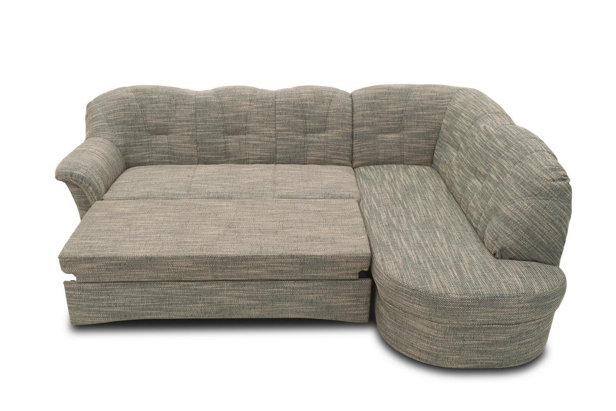 Ecksofa Papenburg Rücken Echt Grau/weiß - Schwarz/Weiß, KONVENTIONELL, Textil (243/180cm) - MID.YOU
