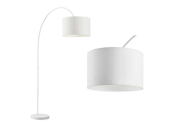 Stojacia Lampa Maddison - biela, Moderný, kov/textil (40/187/40cm) - Modern Living Stojacia Lampa Maddison - biela, Moderný, kov/textil (40/187/40cm) - Modern Living