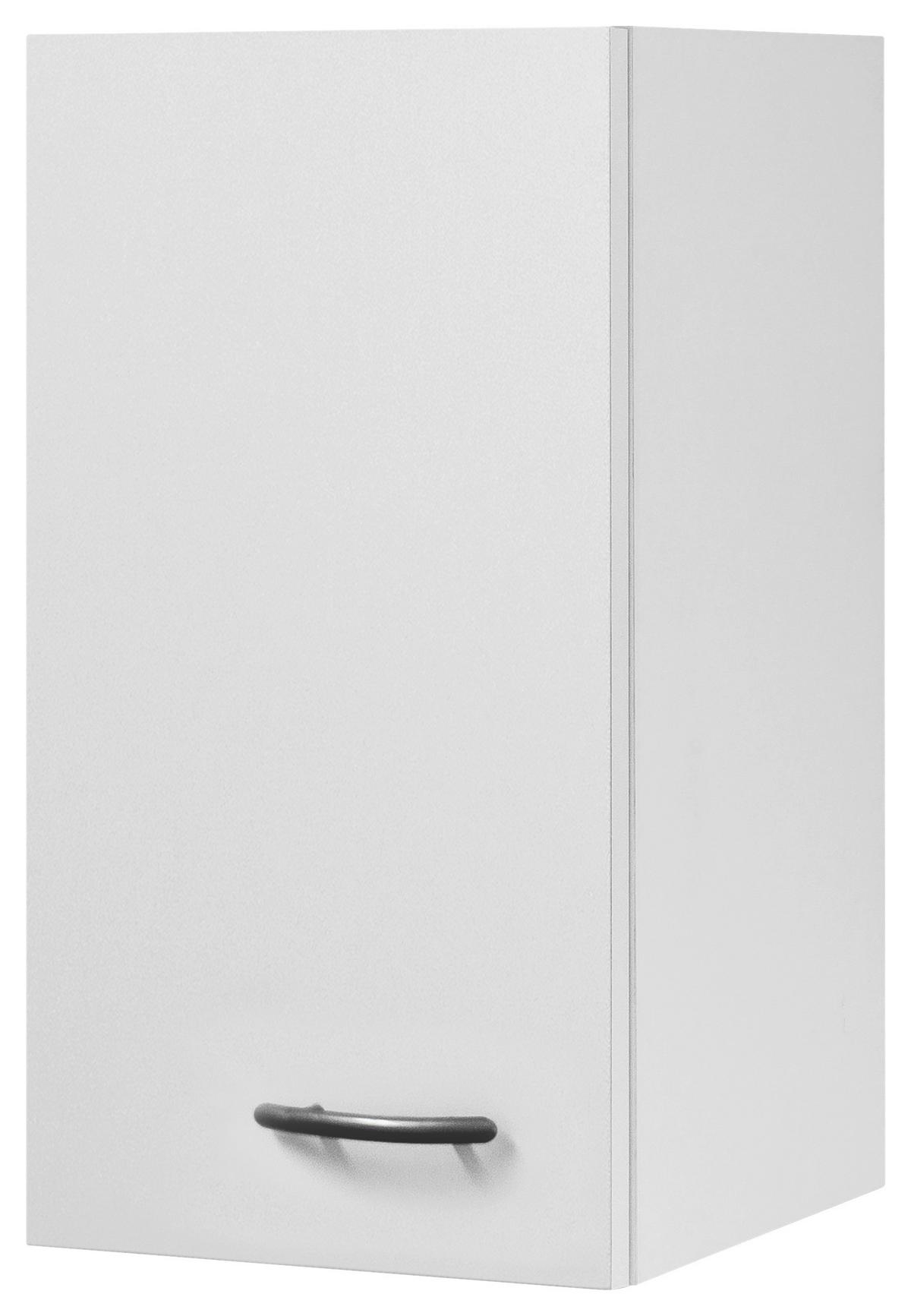 Horná kuchynská skrinka WITO - biela/farba ušľachtilej ocele, kompozitné drevo/plast (30/54,8/32cm) - MID.YOU