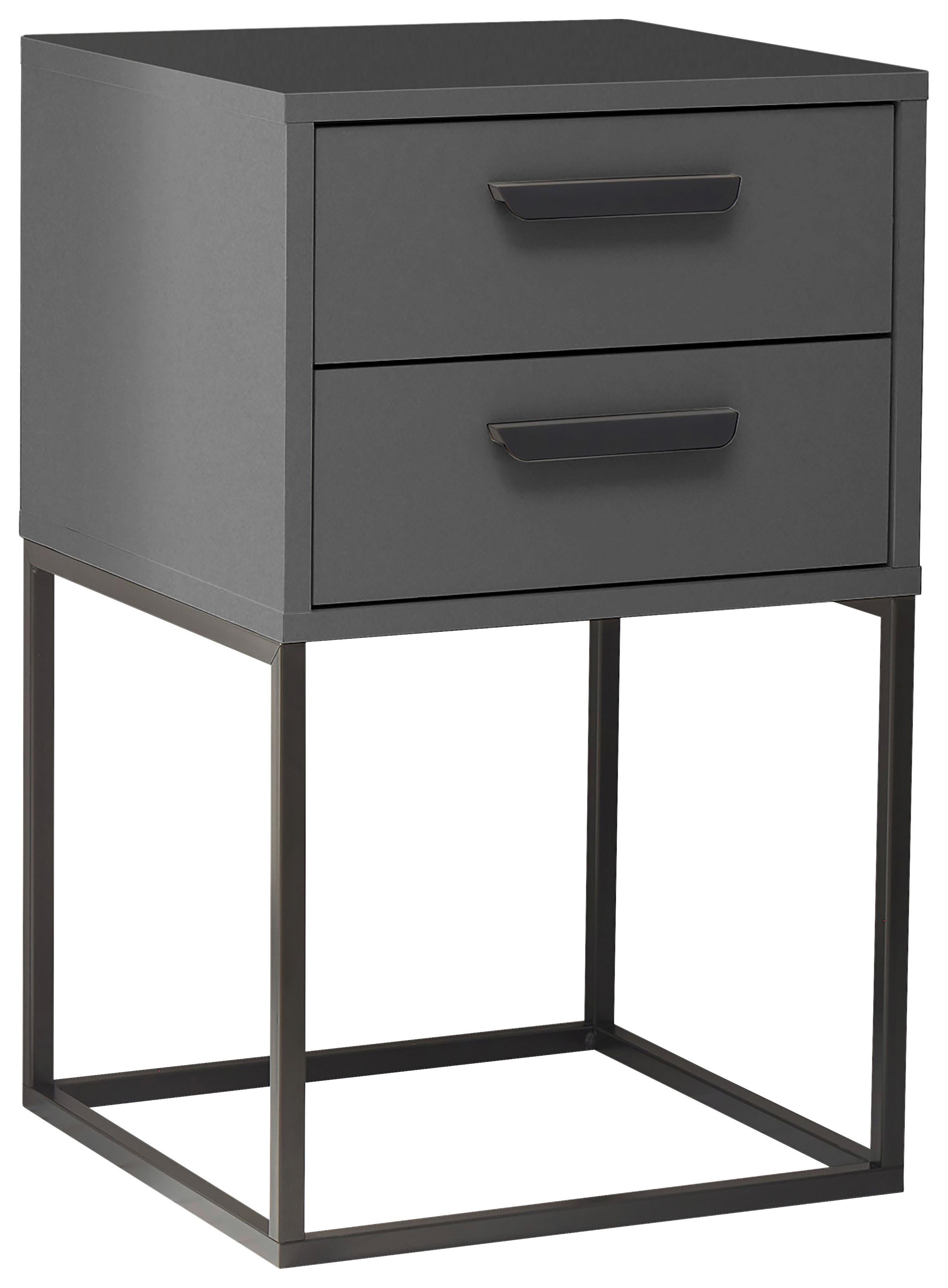 Nachtkästchen Graphit/schwarz H: 65 Cm Suna