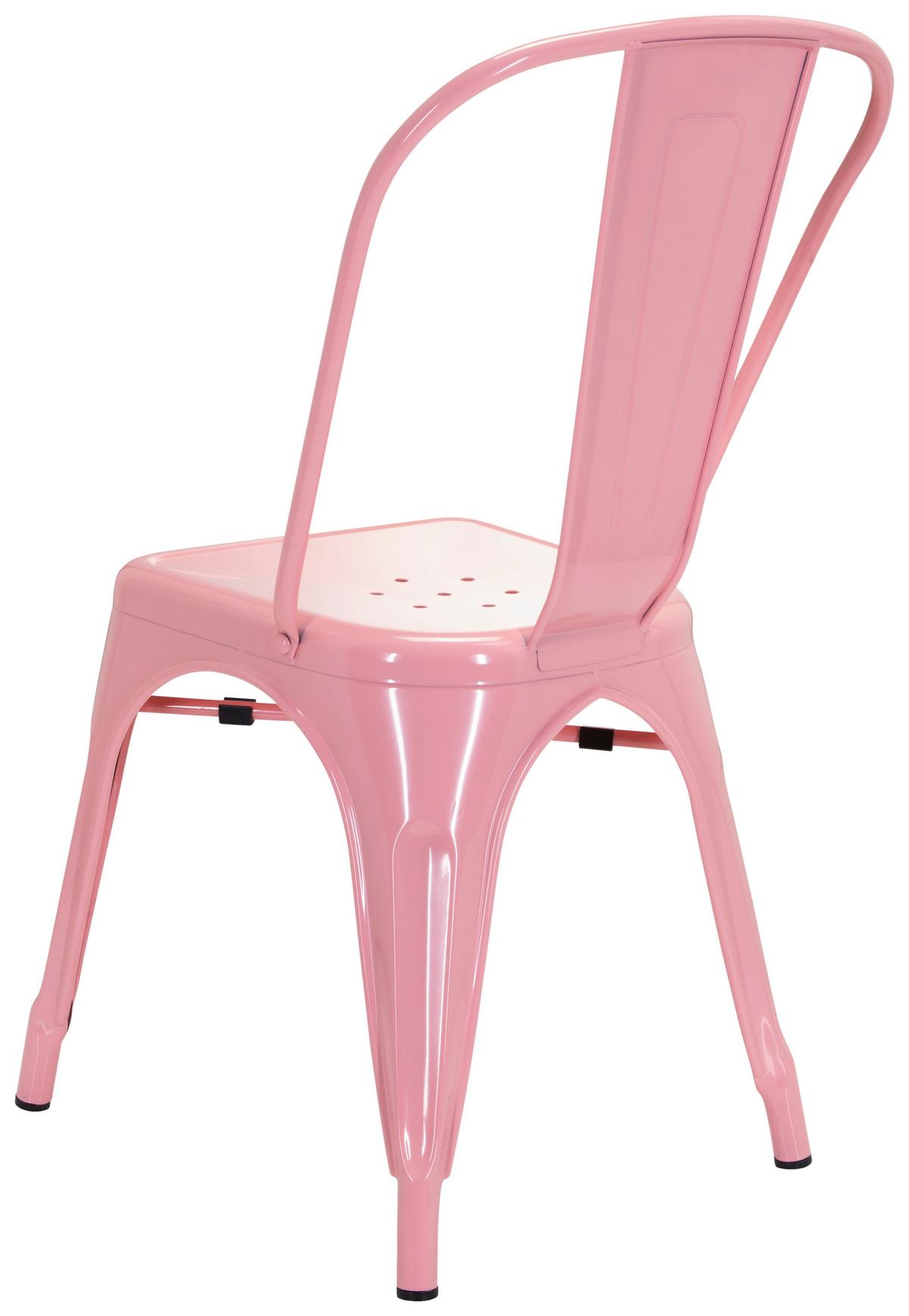 Stuhl Vantaggio Comfort Stapelbar Rosa Bis 150 Kg - Rosa, Basics, Metall (44/84/54cm) - MID.YOU