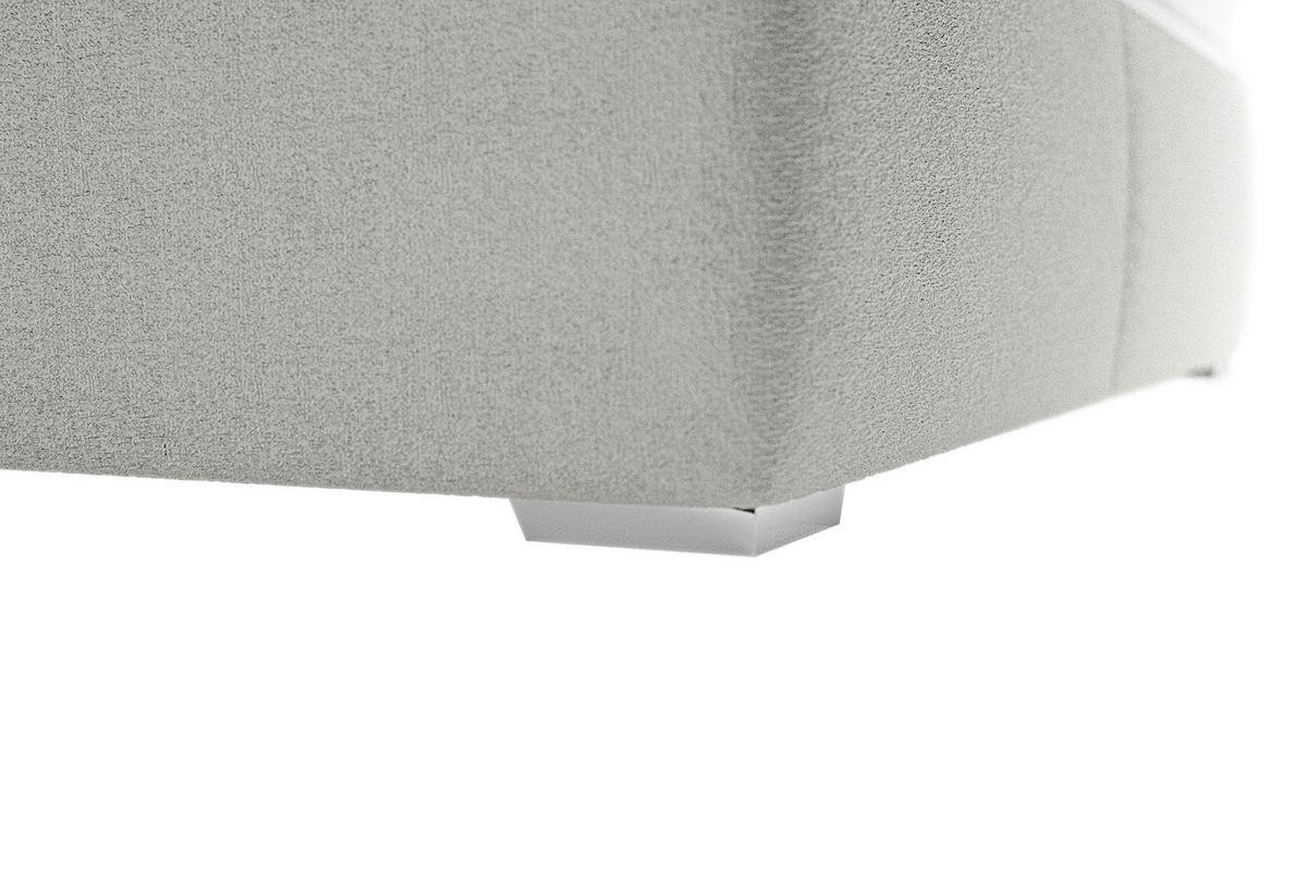 ČALOUNĚNÁ POSTEL STELA - barvy stříbra/béžová, Moderní, dřevo/kompozitní dřevo (180/200cm)