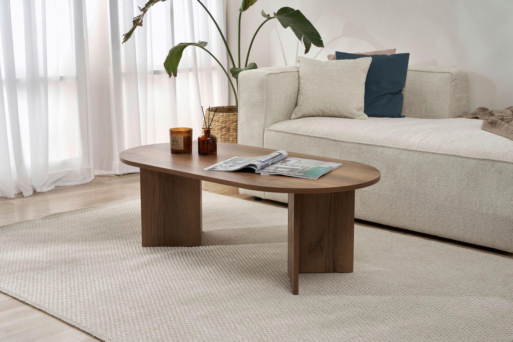 Couchtisch Sable Walnussfarben B: 119cm - Walnussfarben, Design, Holzwerkstoff (119/40/60cm) - MID.YOU