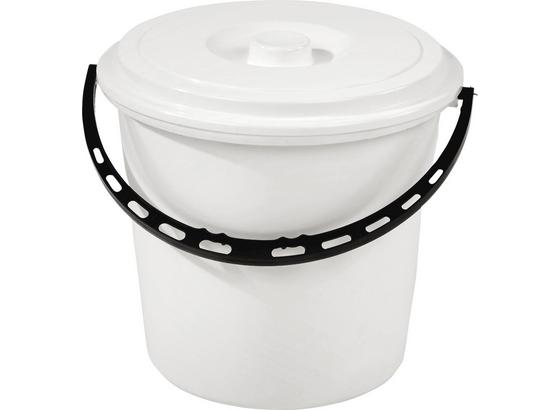 Vödör Tetővel - fehér, konvencionális, műanyag (28,5/37cm) Vödör Tetővel - fehér, konvencionális, műanyag (28,5/37cm)