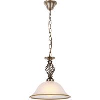 Hängeleuchte Rena H: 120 cm 1-Flammig, Antik-Look - ROMANTIK / LANDHAUS, Glas/Metall (30/120cm) - Globo