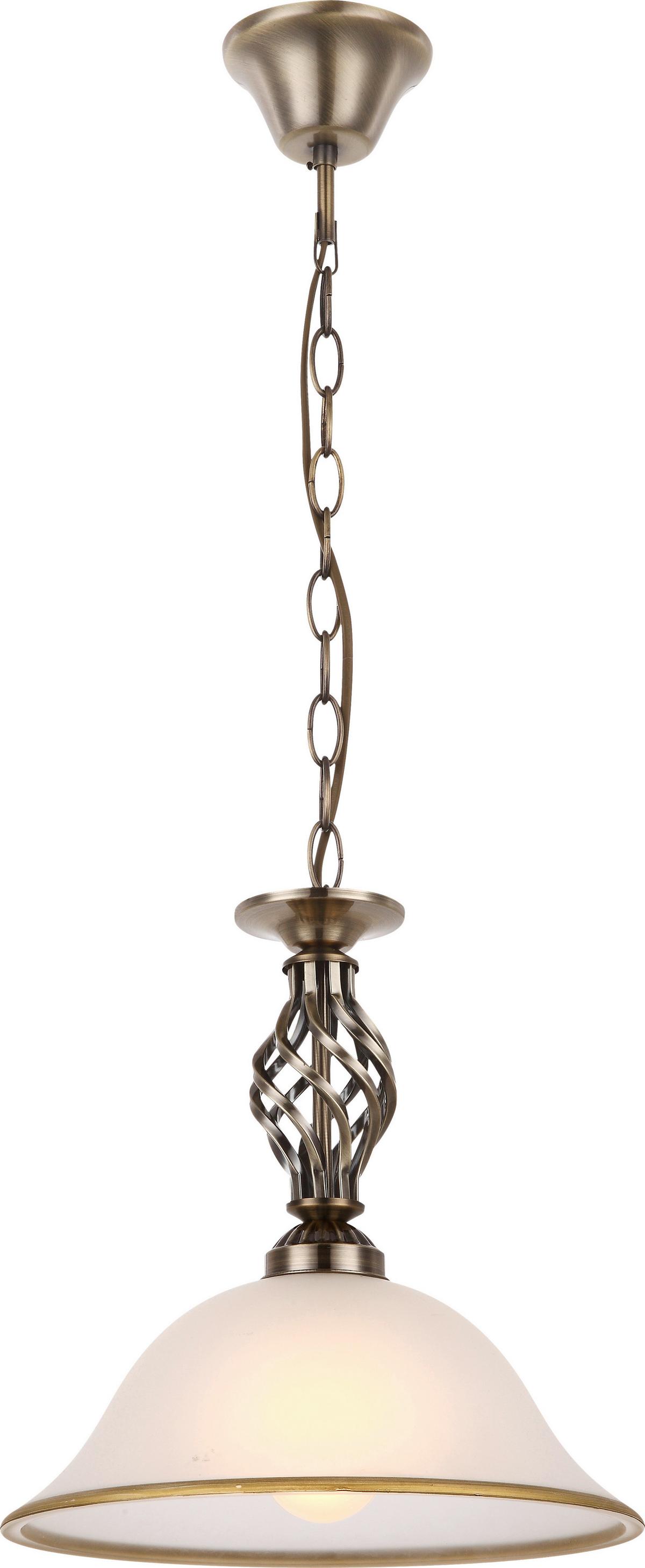 Hängeleuchte Rena H: 120 cm 1-Flammig, Antik-Look - ROMANTIK / LANDHAUS, Glas/Metall (30/120cm) - Globo