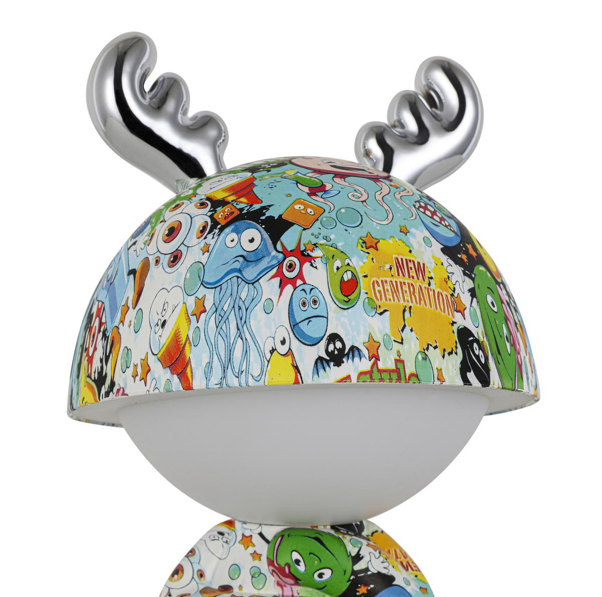 DEKORAČNÍ LED SVÍTIDLO LEA - barvy chromu/vícebarevná, Moderní, kov/plast (17/30cm) - Mömax