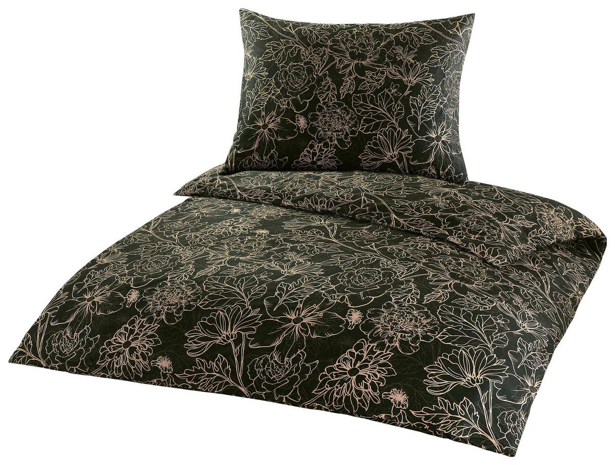 Bettwäsche Florence - Schwarz/Weiß, MODERN, Textil (140/200cm) - Luca Bessoni