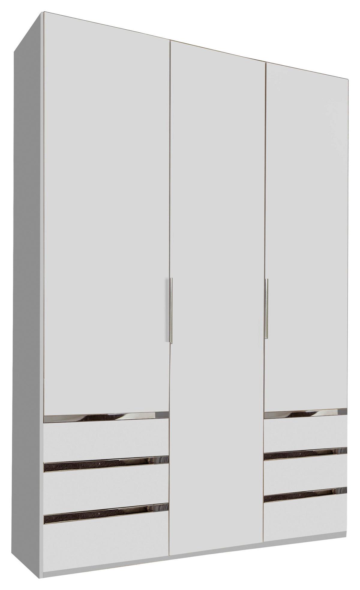Drehtürenschrank Mit Schubladen 150cm Level 36a, Weiß Dekor - Weiß, MODERN, Holzwerkstoff (150/216/58cm) - MID.YOU