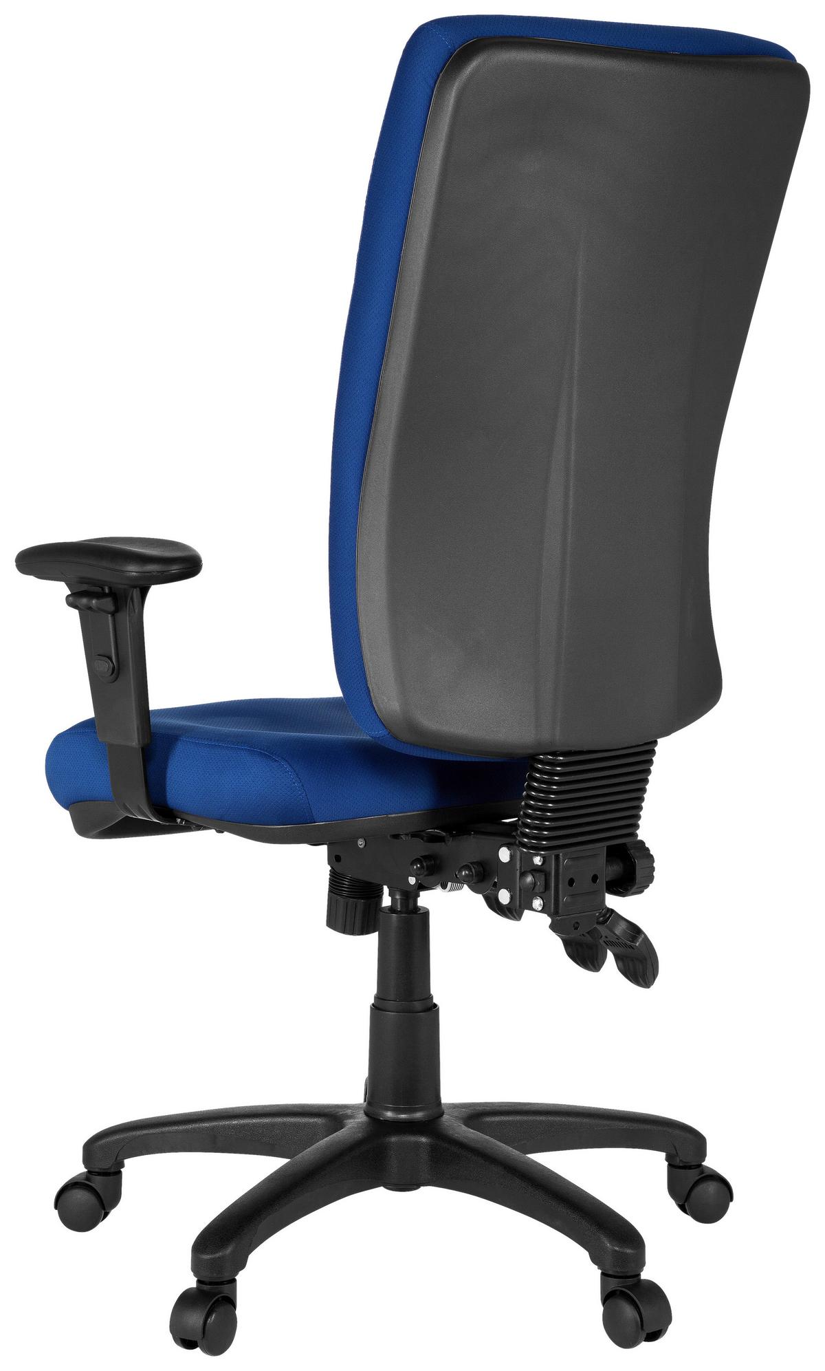 Bürostuhl Zenit High Blau bis 120 kg - Blau, Basics, Kunststoff/Textil (56/130/45cm) - MID.YOU