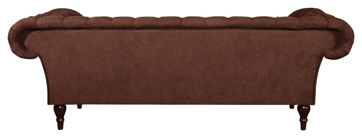 3-Sitzer-Sofa Preston Braun B: 232 cm - Braun/Cappuccino, Design, Textil (232/79/97cm) - Livetastic