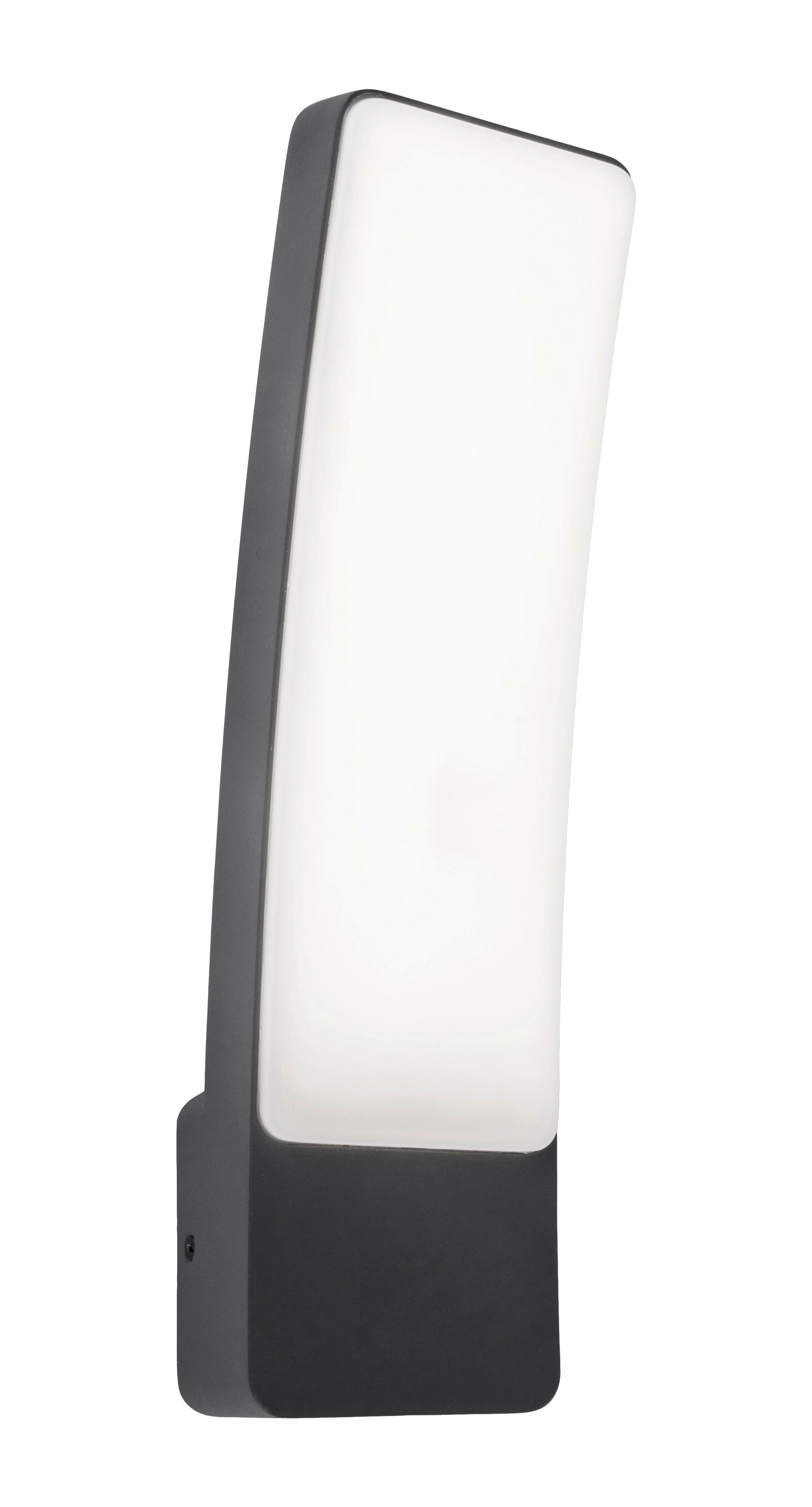 Außenleuchte Kira 18 W Alu/Kunststoff, Wandmontage - Anthrazit/Weiß, Basics, Kunststoff/Metall (31,1/8,3/11cm)